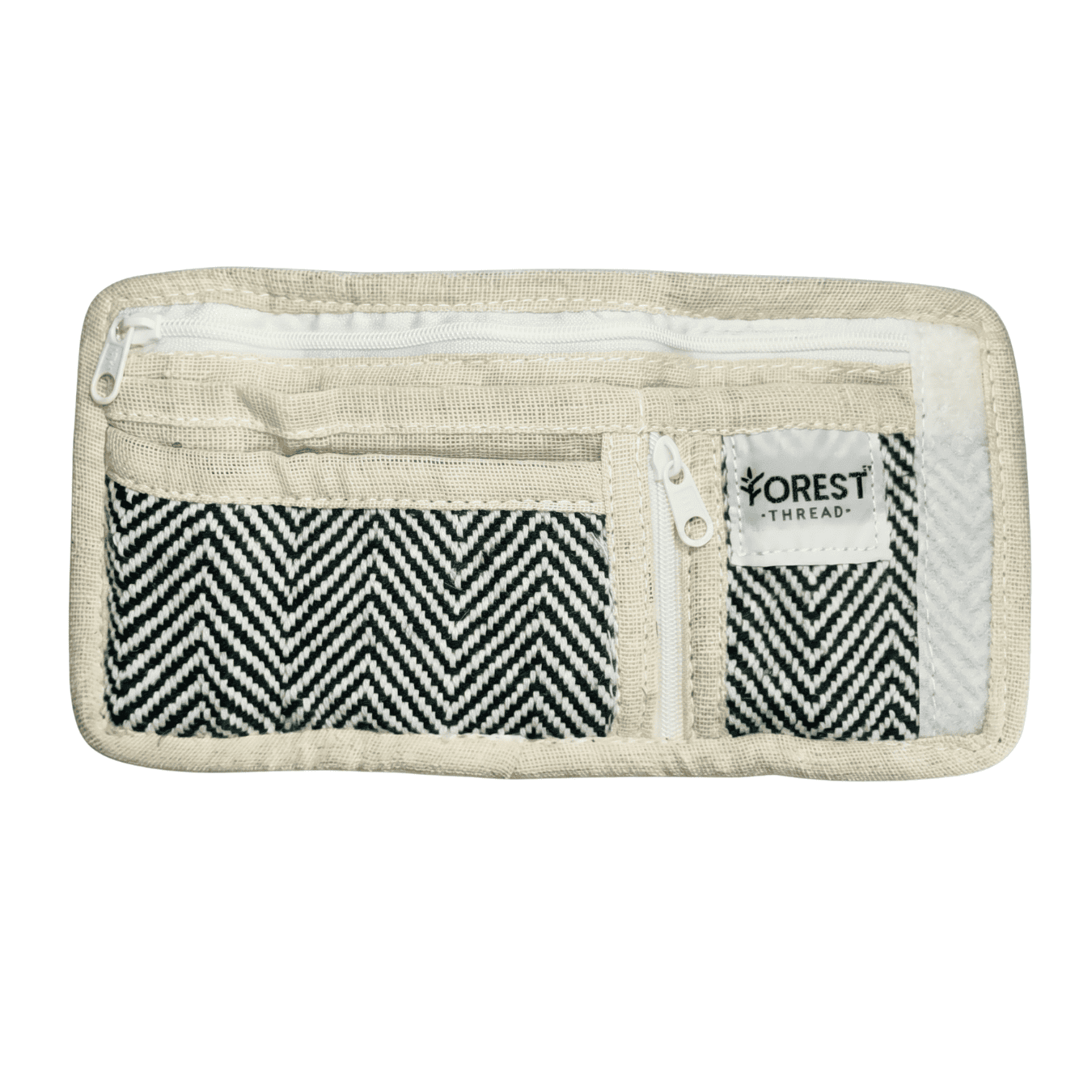 Herringbone Hemp Wallet (Dark Green)