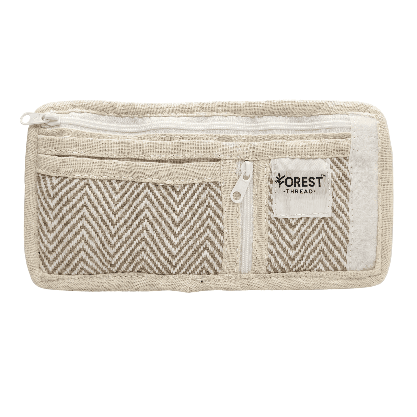 Herringbone Hemp Wallet (Beige)