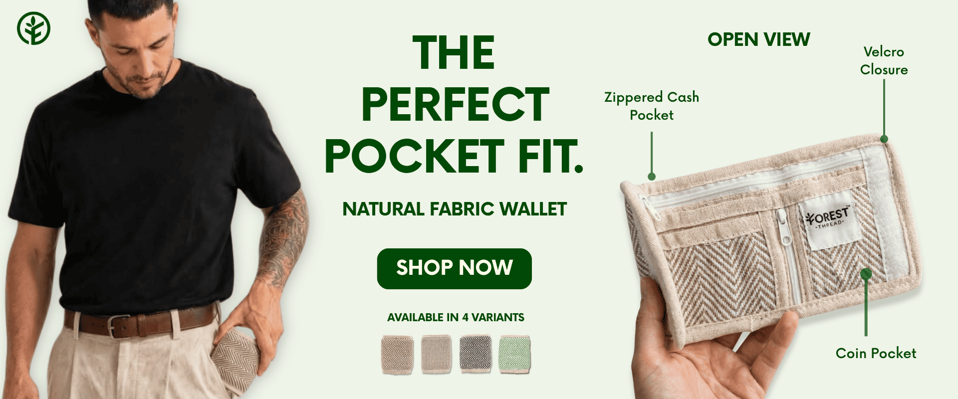 Forest Thread Mens Wallets